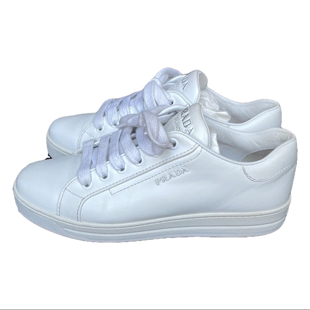 Prada Calzature Donna White Sneakers